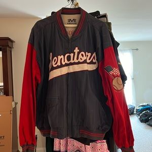 Cooperstown Collection retro jacket reversible. Like new except pictured spots